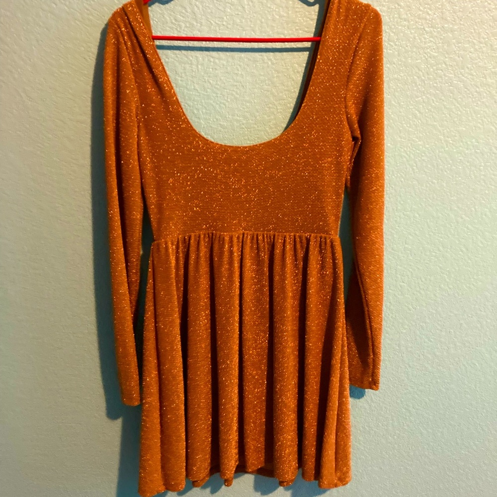 Gold Free People Dress